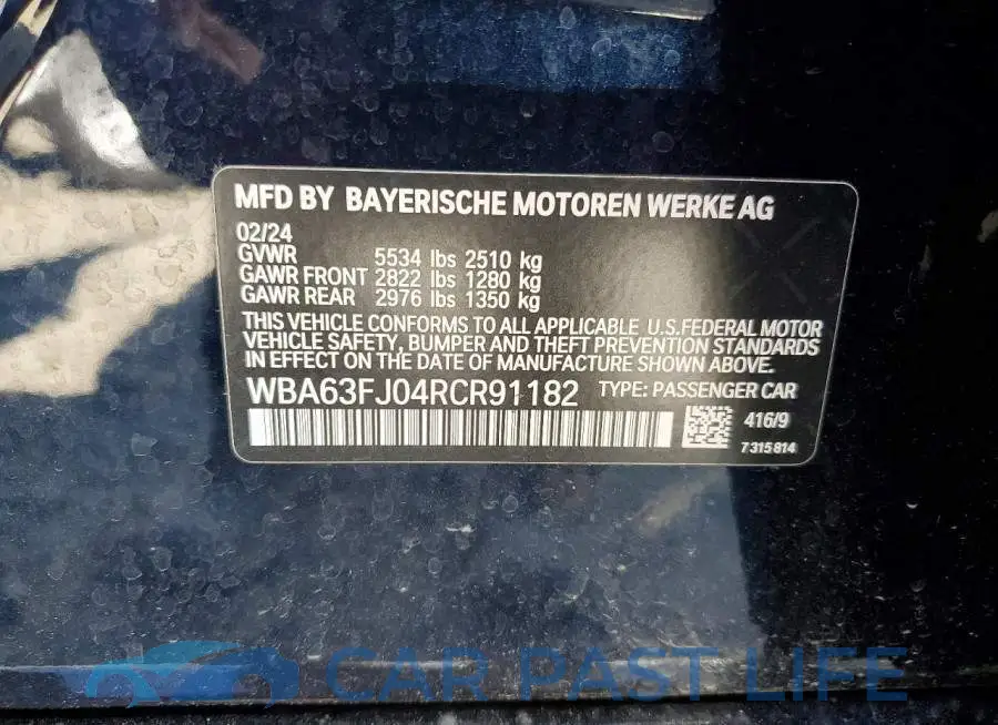 WBA63FJ04RCR91182# 13