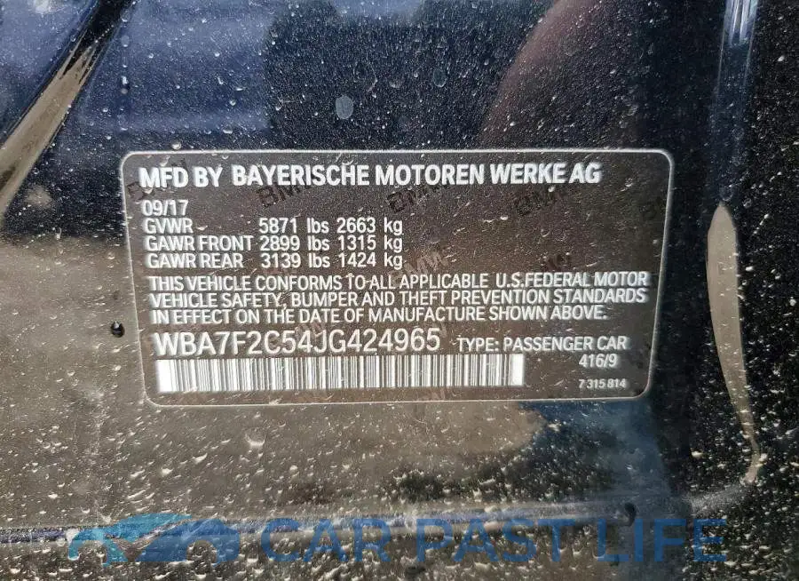WBA7F2C54JG424965# 13