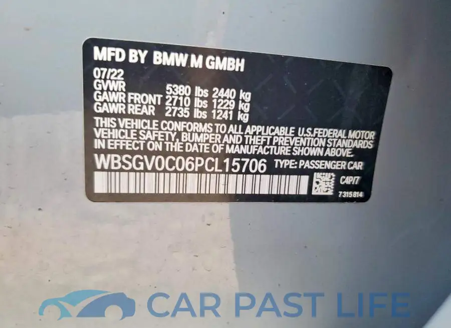 WBSGV0C06PCL15706# 12