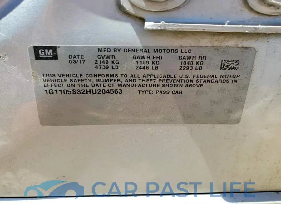 1G1105S32HU204563# 12
