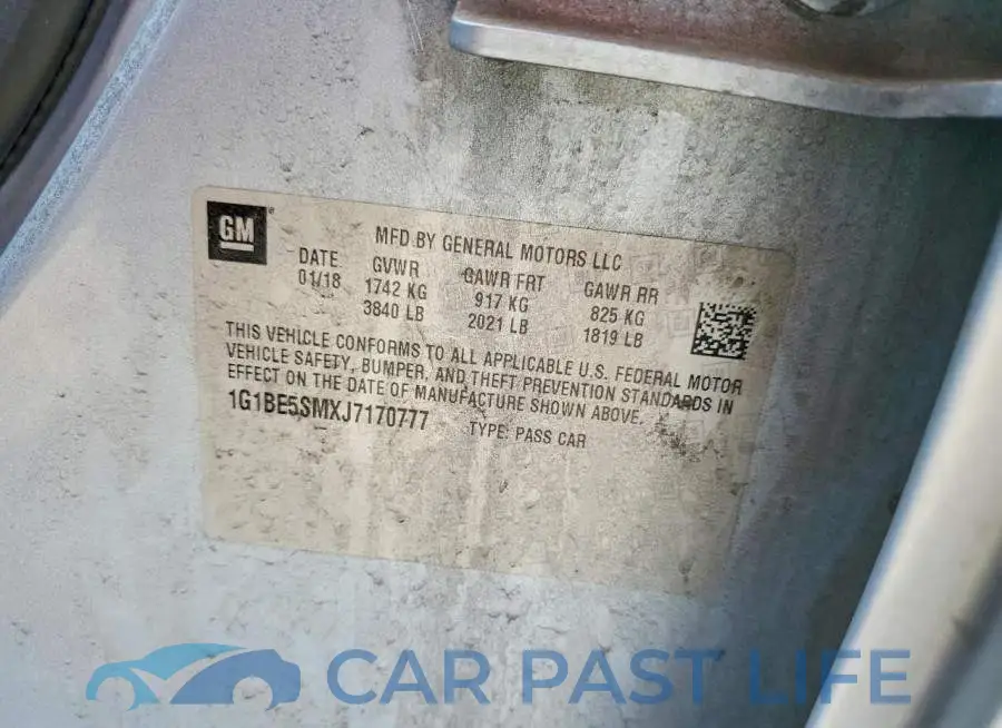 1G1BE5SMXJ7170777# 12