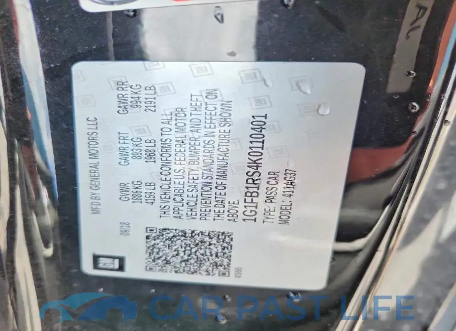 1G1FB1RS4K0110401# 12