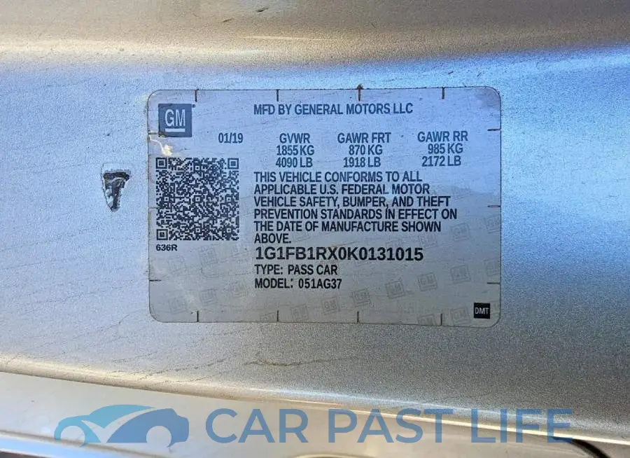 1G1FB1RX0K0131015# 12