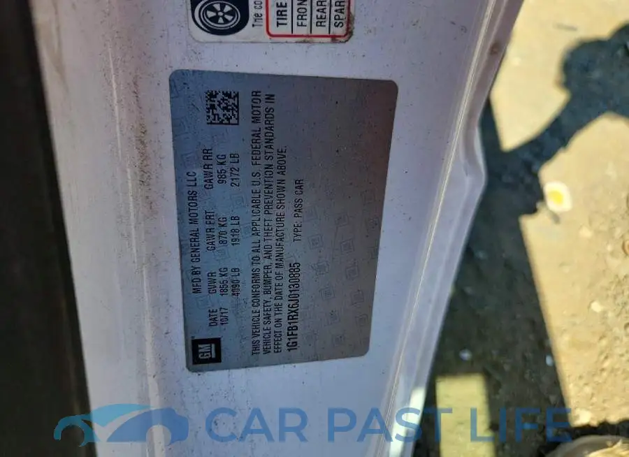 1G1FB1RX6J0130885# 12