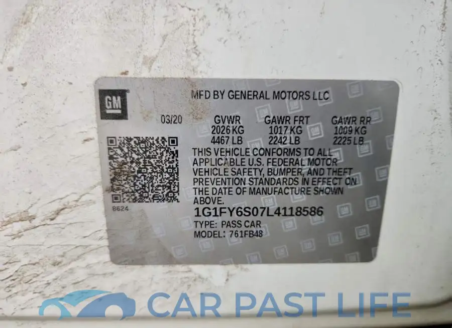 1G1FY6S07L4118586# 13