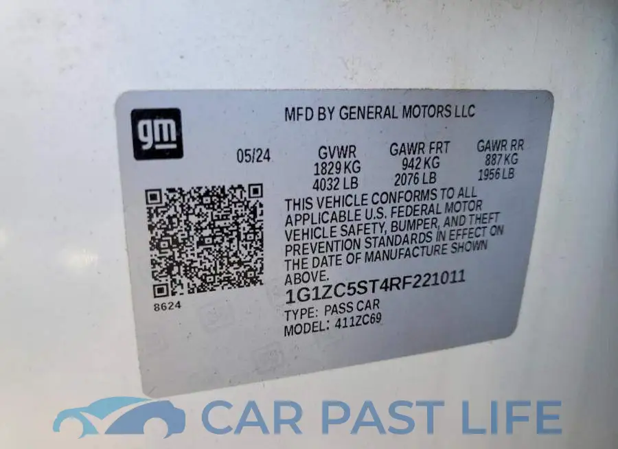 1G1ZC5ST4RF221011# 12