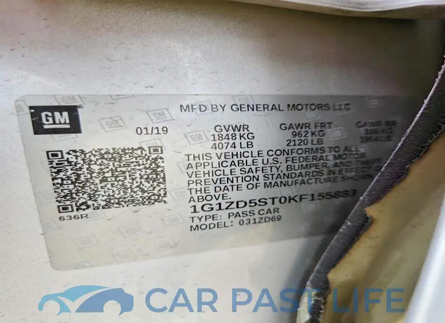 1G1ZD5ST0KF155883# 12