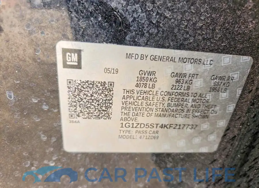 1G1ZD5ST4KF217737# 12