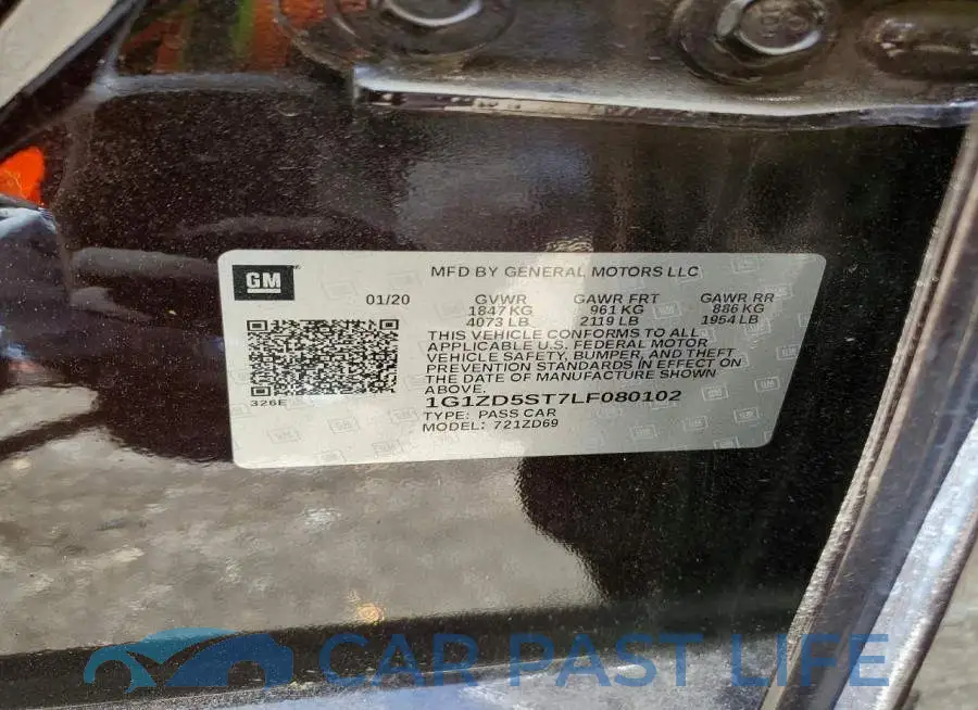 1G1ZD5ST7LF080102# 12