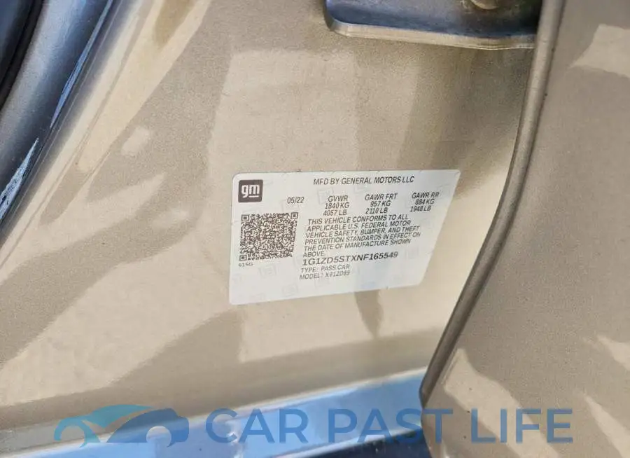 1G1ZD5STXNF165549# 12