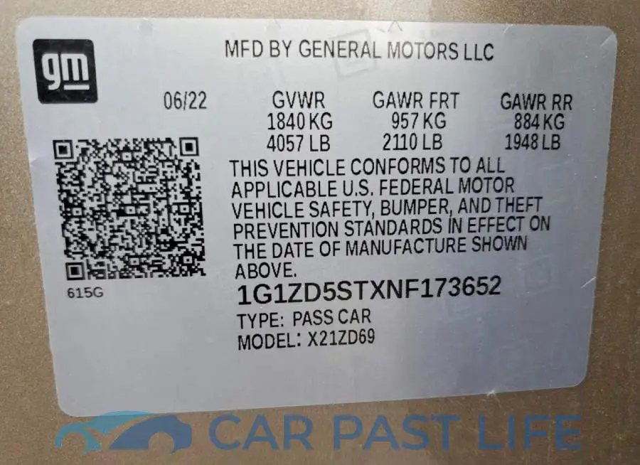 1G1ZD5STXNF173652# 12