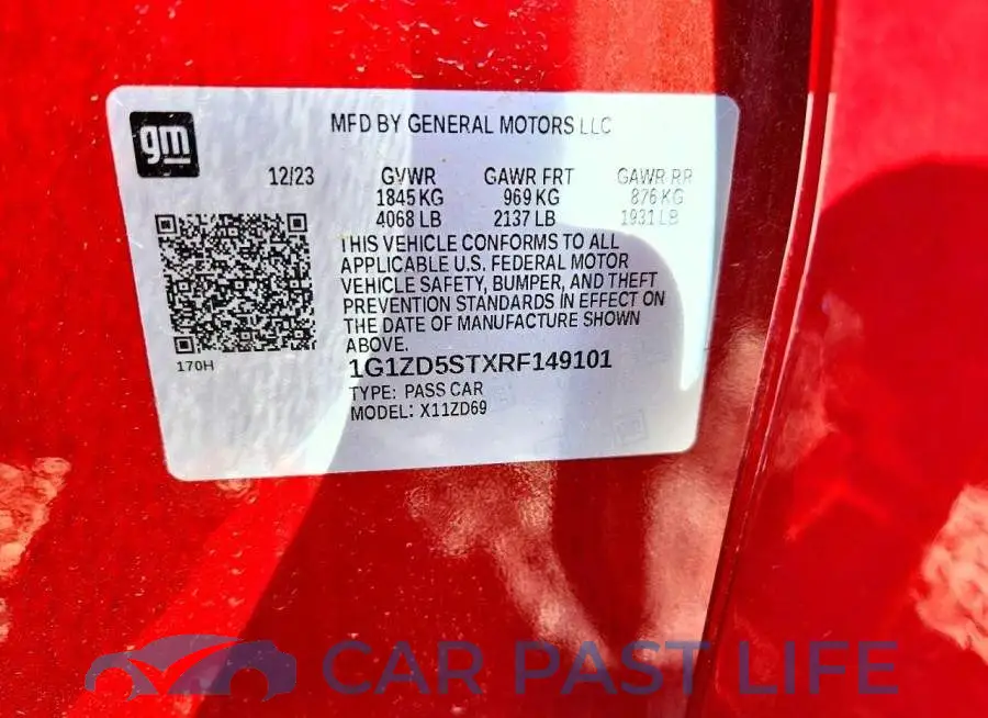 1G1ZD5STXRF149101# 12