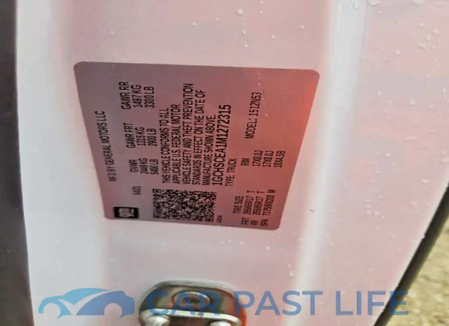 1GCHSCEA1M1272315# 12