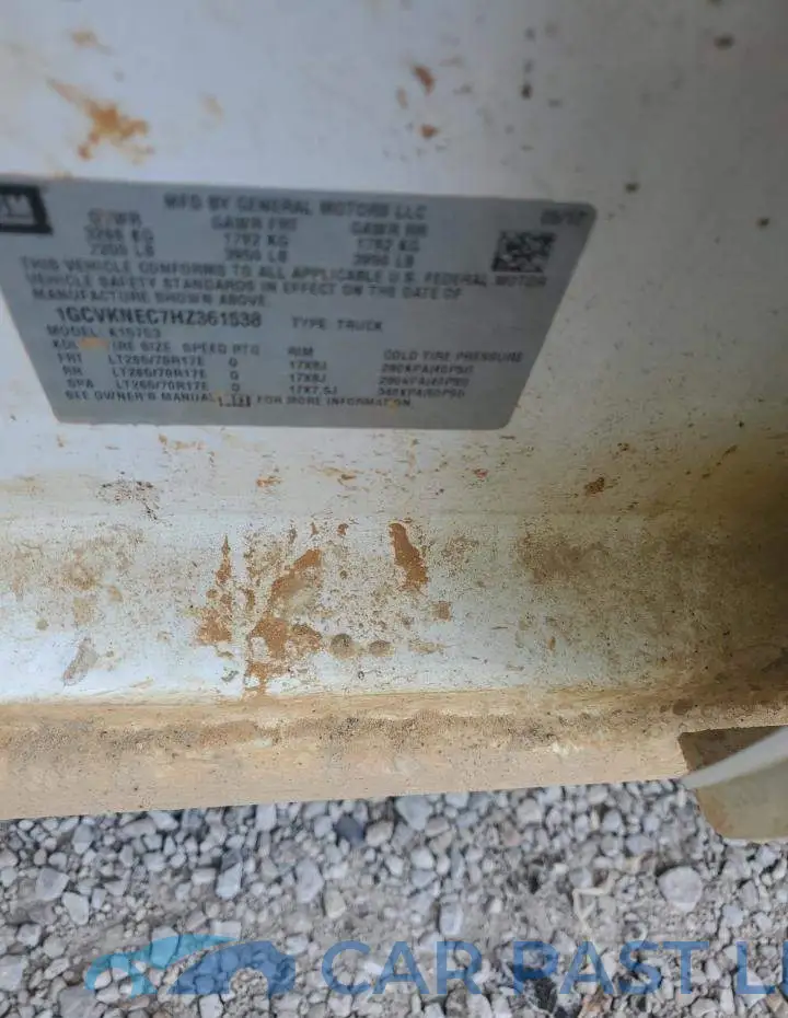 1GCVKNEC7HZ361538# 12