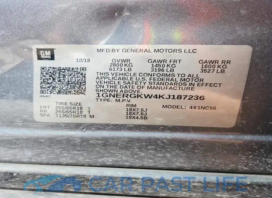 1GNERGKW4KJ187236# 14