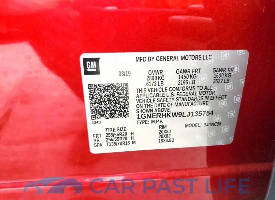 1GNERHKW9LJ135754# 14