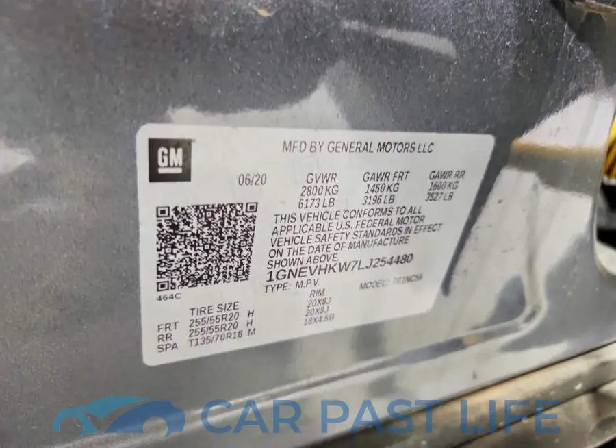1GNEVHKW7LJ254480# 13
