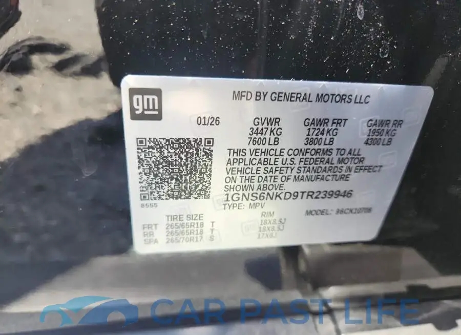 1GNS6NKD9TR239946# 13