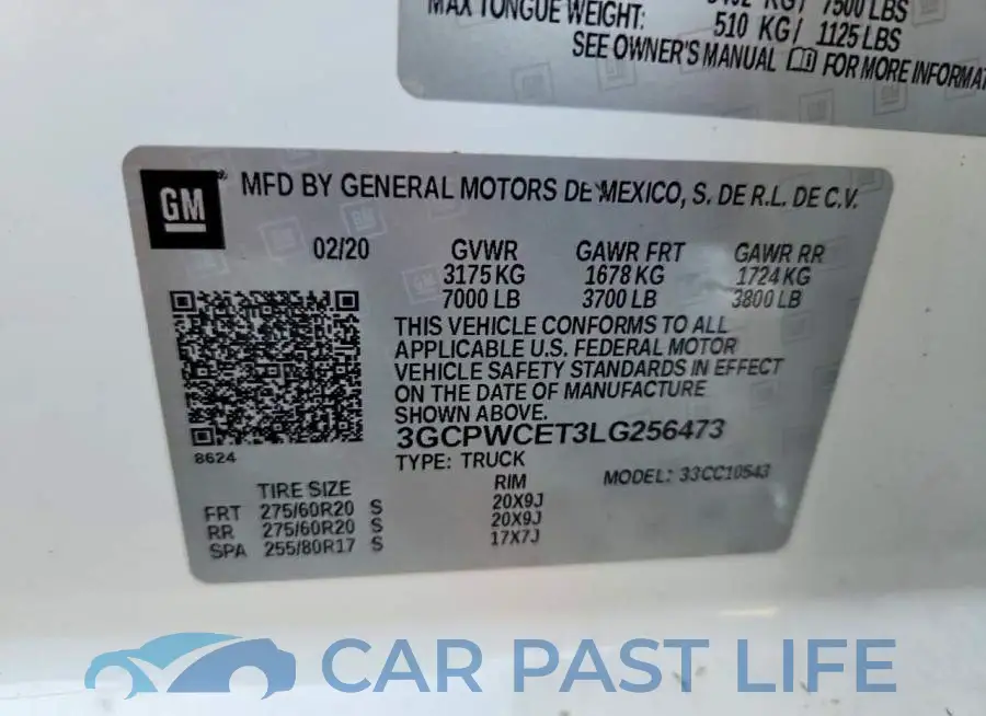 3GCPWCET3LG256473# 12