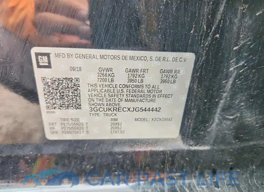 3GCUKRECXJG544442# 12