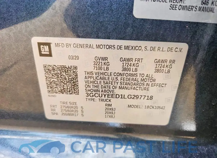 3GCUYEED1LG297718# 13