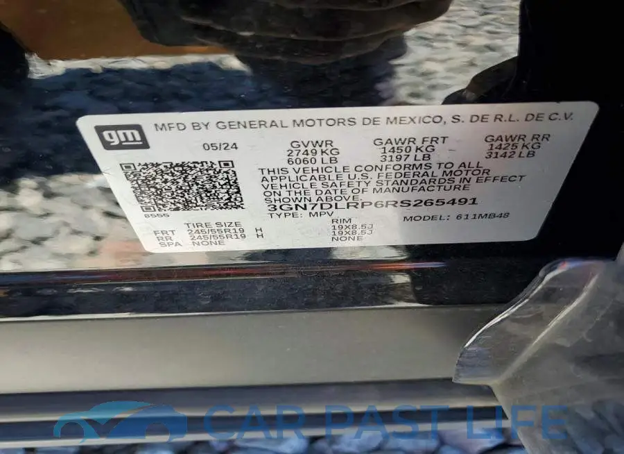 3GN7DLRP6RS265491# 13