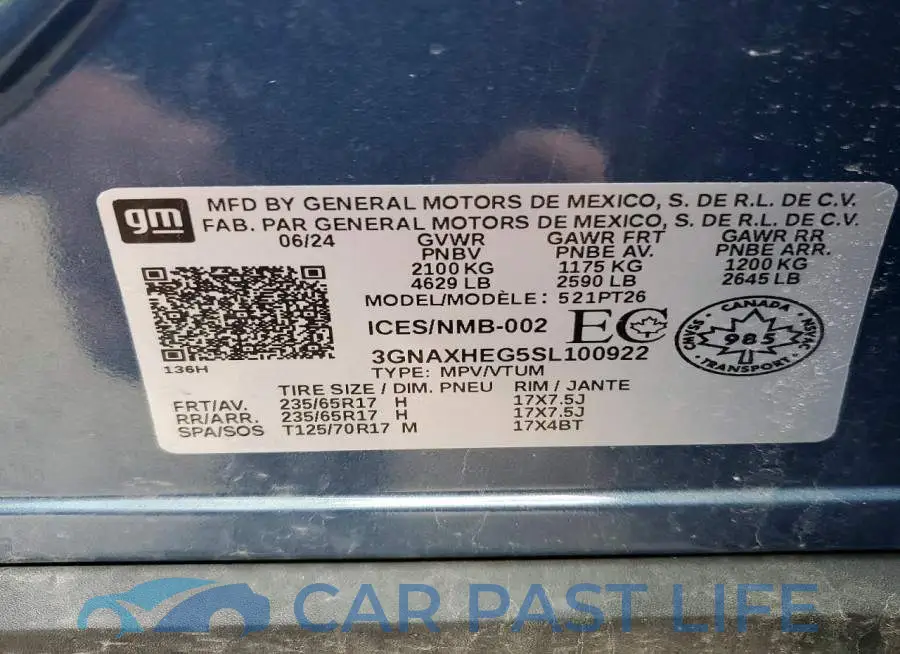 3GNAXHEG5SL100922# 14