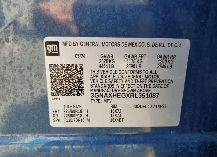 3GNAXHEGXRL351087# 12