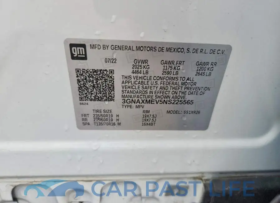 3GNAXMEV5NS225565# 13