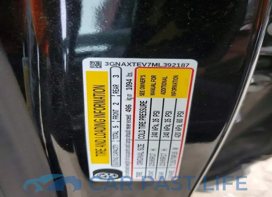 3GNAXTEV7ML392187# 12