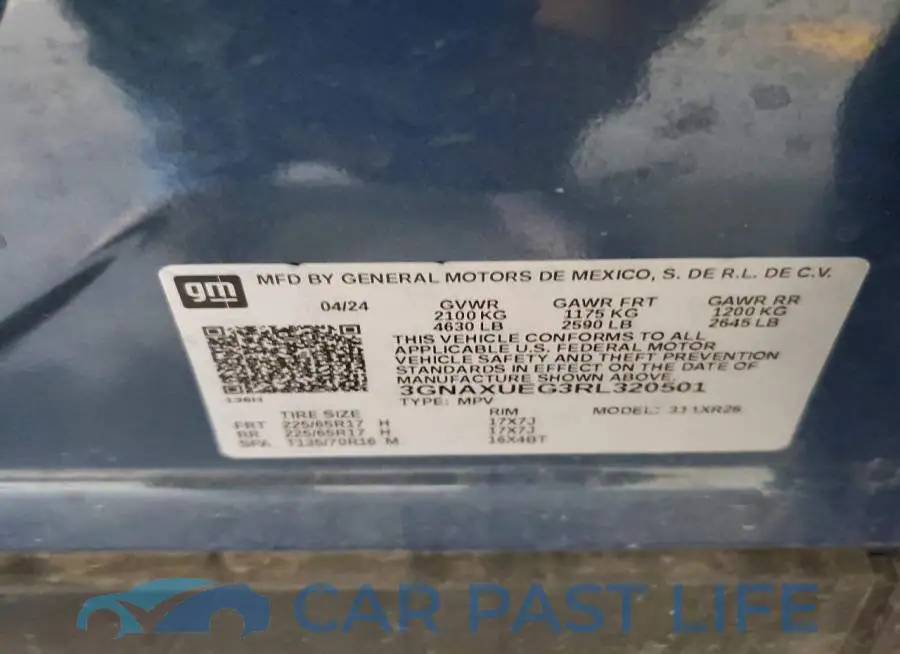 3GNAXUEG3RL320501# 13
