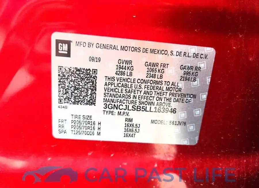 3GNCJLSB5LL163946# 12