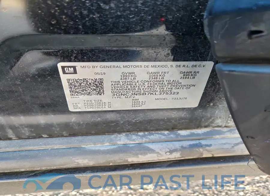 3GNCJNSB7KL375323# 13
