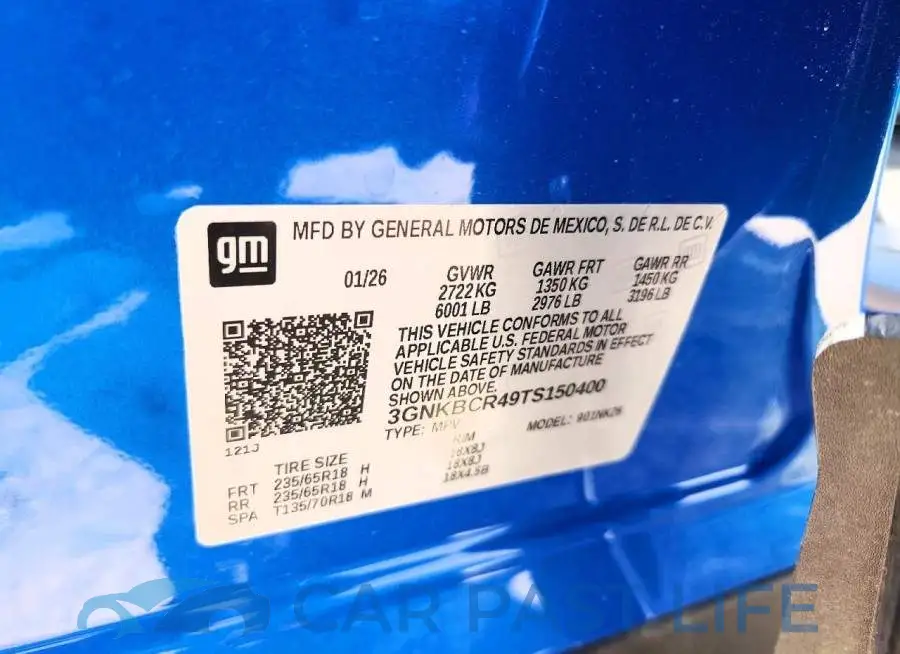 3GNKBCR49TS150400# 14