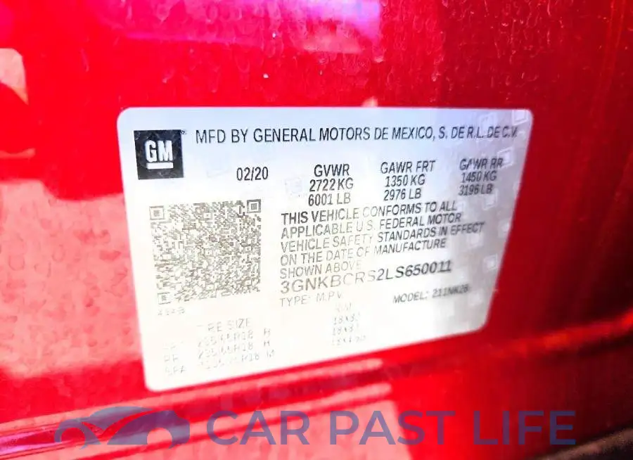 3GNKBCRS2LS650011# 13