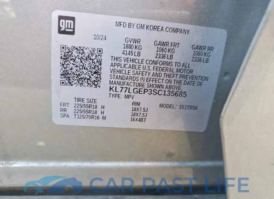 KL77LGEP3SC135685# 13