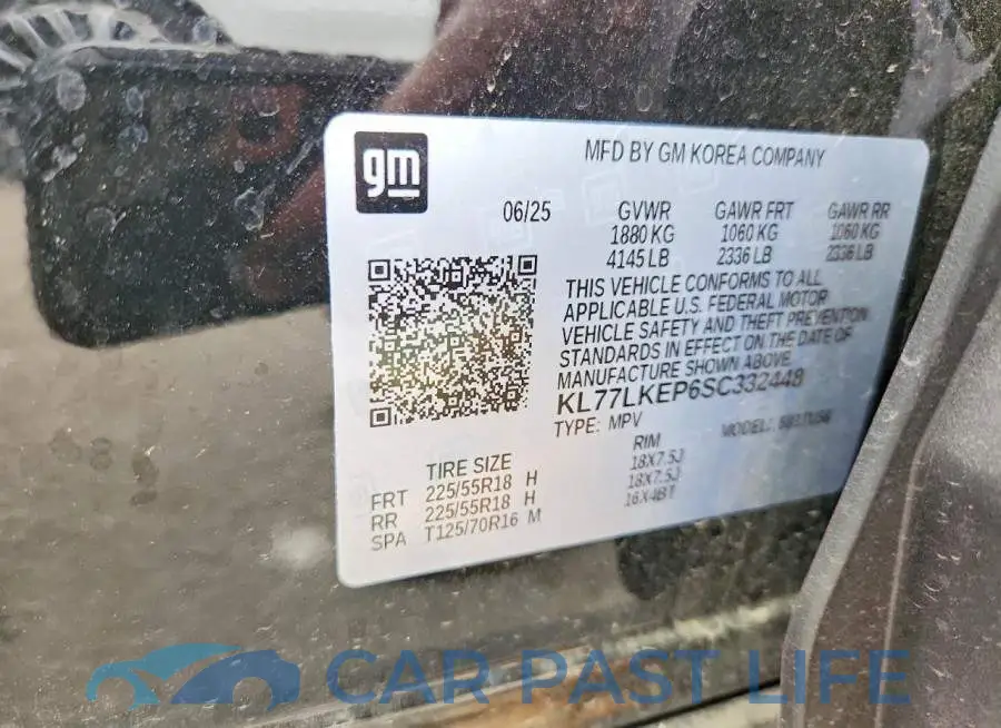 KL77LKEP6SC332448# 13