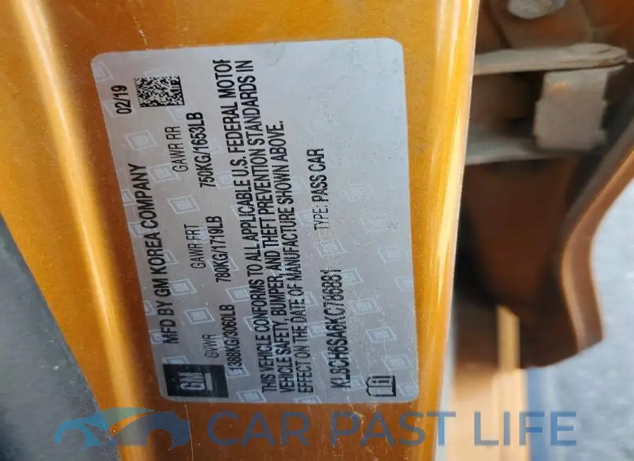 KL8CH6SA6KC786881# 13