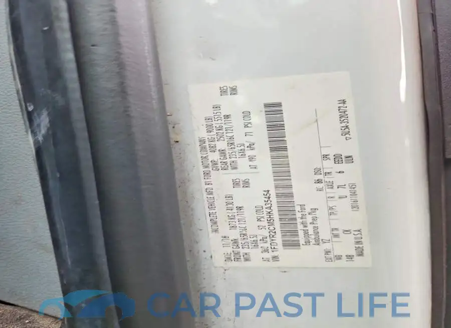 1FDYR2CM5HKA35454# 13