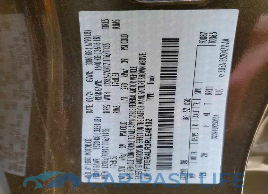 1FTER4LR3RLE48192# 13