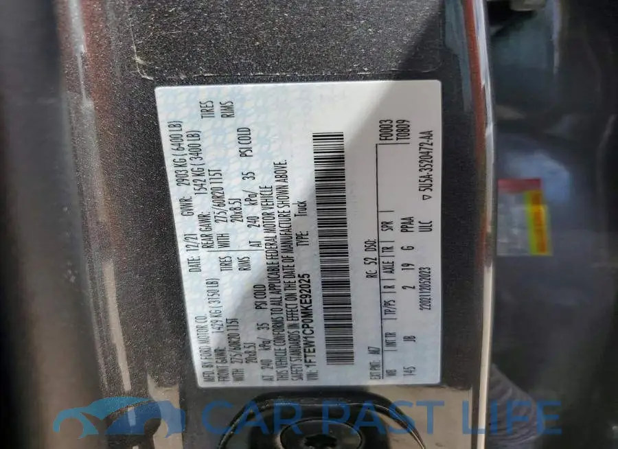 1FTEW1CP0MKE92025# 12
