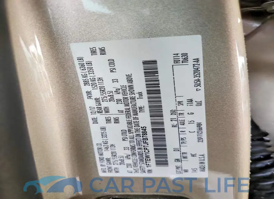 1FTEW1CP7JFB78845# 13