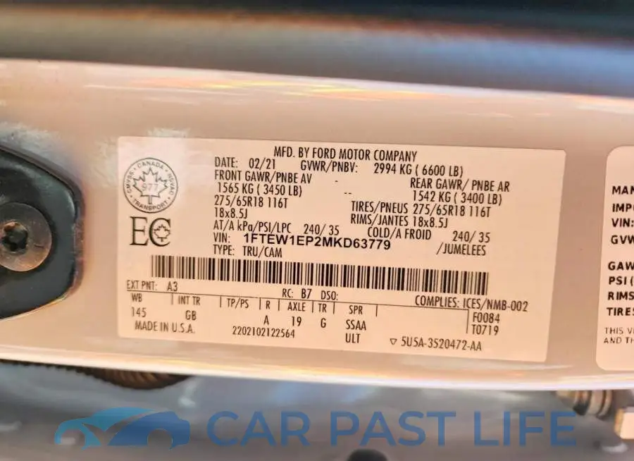 1FTEW1EP2MKD63779# 12