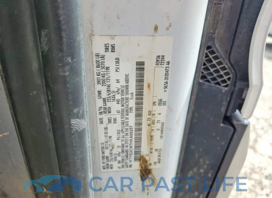 1FTYE2CM7HKA05257# 13