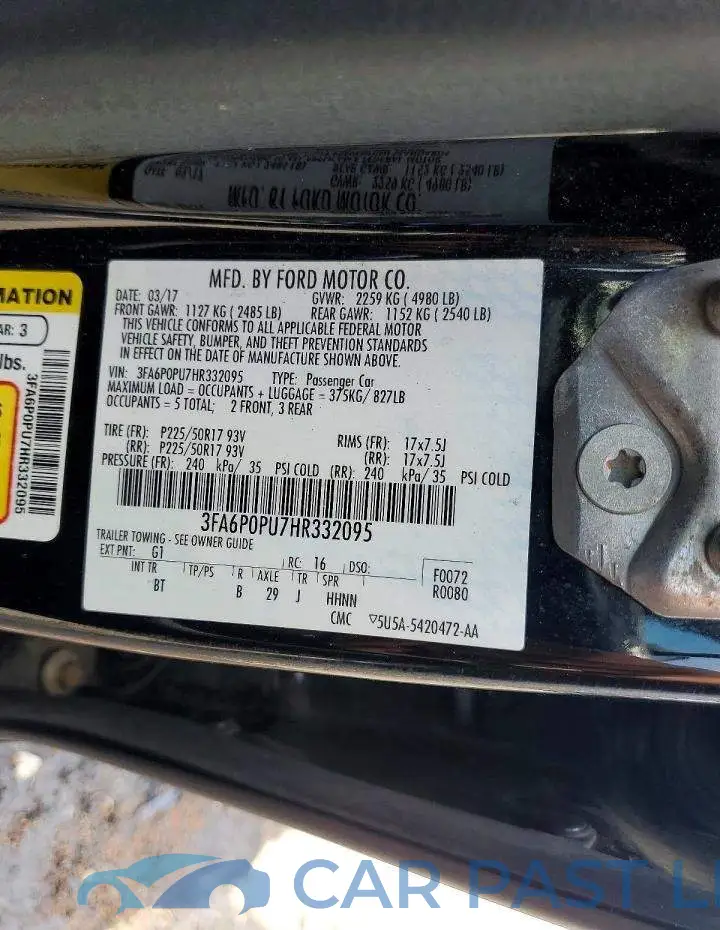 3FA6P0PU7HR332095# 12