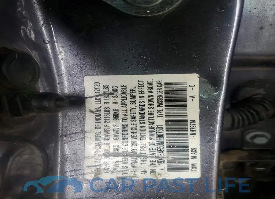 19XZE4F50ME007501# 12