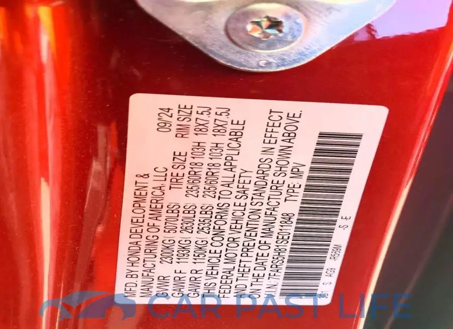 7FARS5H81SE011848# 13