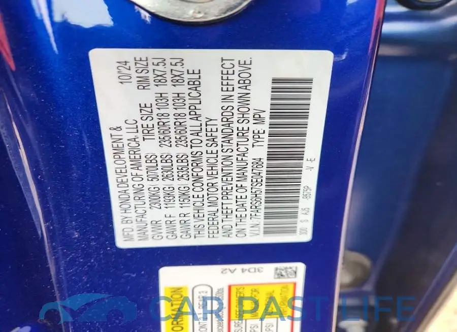 7FARS6H57SE047684# 13