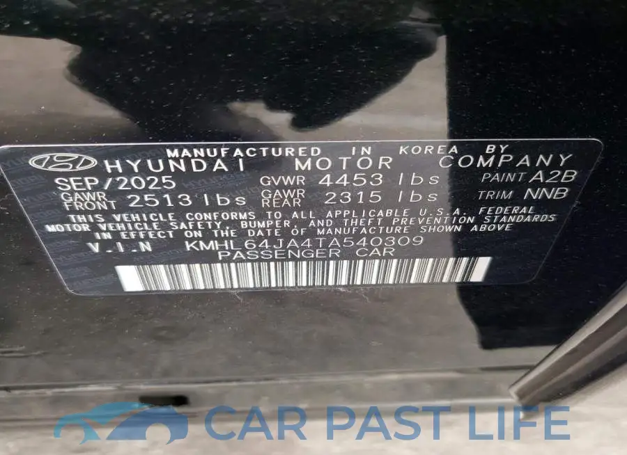 KMHL64JA4TA540309# 13
