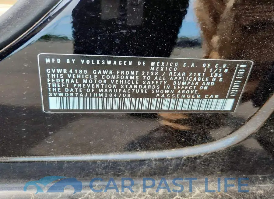 3VWDB7AJ1HM284708# 12